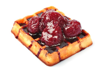 waffles in chocolate