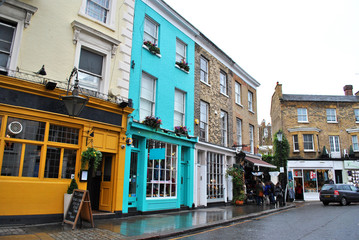 Notting Hill colorful houses, london - 103211435