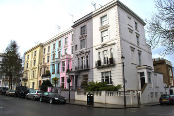 Notting Hill colorful houses