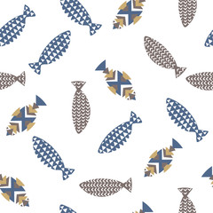 Decorative fishes pattern