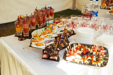 Dessert table and candy bar