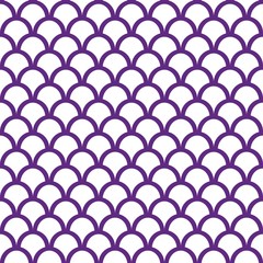 Purple Fish Scale Seamless Pattern