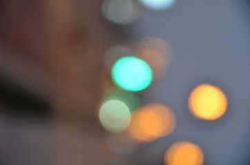 blured traffic street lights