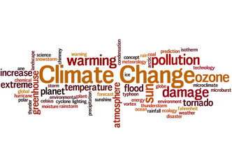 Climate Change, word cloud concept 6