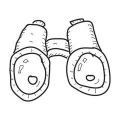 Simple doodle of a pair of binoculars