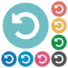 Flat undo changes icons