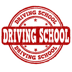 Driving school stamp