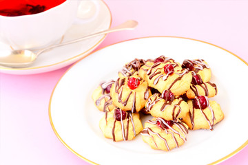 Delicious Christmas Cookies with Cranberries Kurabye.