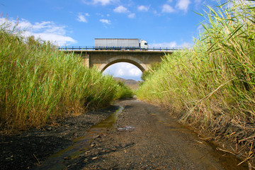 camion sobre puente antiguo © ffmr