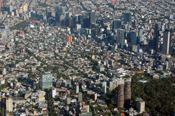 Aerial view of Mexico City. - 103218637