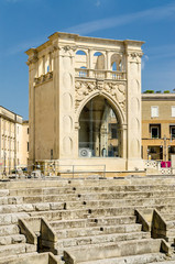 Naklejka premium The Roman amphitheatre in Sant'Oronzo square, Lecce, Salento