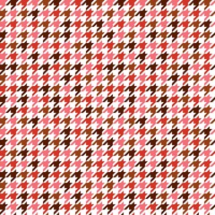 Red Pied de Poule Seamless Pattern - 103220007