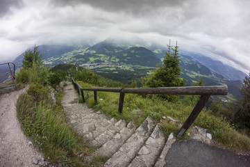 Fototapeta premium Eagle's Nest above the Obersalzberg near the town of Berchtesgaden. Bavaria. Germany.