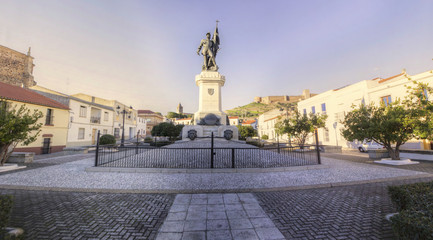 Fototapeta na wymiar Hernan Cortes Square, Spain