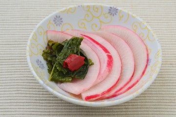 赤大根の漬物