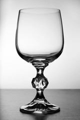 empty wineglass