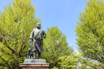 Fototapeta na wymiar 西郷隆盛の銅像　東京