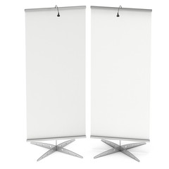 Blank Roll Up Expo Banner Stand.