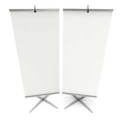 Blank Roll Up Expo Banner Stand.