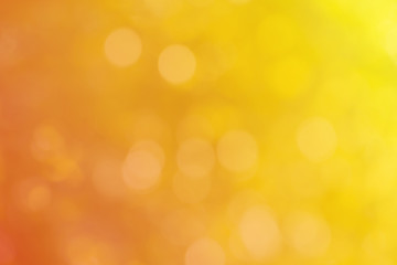 Orange yellow bokeh abstract summer background