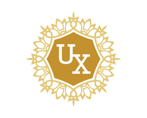 UX initial royal letter logo