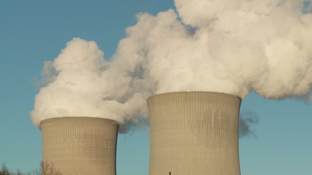 Nuclear Power Plant Cooling Towers Timelapse 1