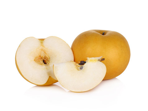 asian-pear fruit on white background
