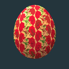 Яйцо в розах-2