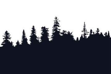Forest silhouette