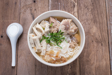 Vietnamese Noodle Soup with pork.