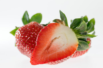 Strawberries / Closeup of red strawberries