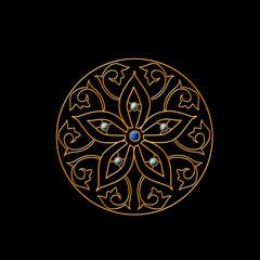 Goldy illustration of flower 