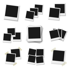 Blank Vintage Photo Frame Mockup Isolated on a White Background.