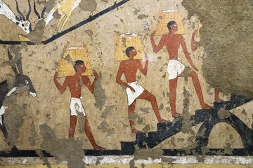 ancient Egyptian mural painting