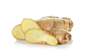 Ginger isolated on the white background