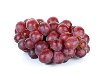 Red grape isolated on the white background