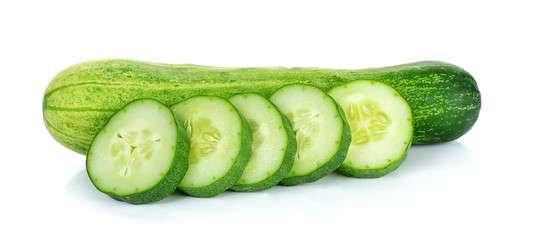 Cucumber isolated on the white background