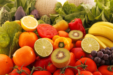 新鮮な野菜と果物