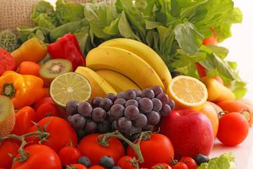 新鮮な野菜と果物