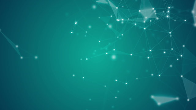 Abstract modern conceptual infographics animation with futuristic shapes and linear chart for science, business, economy or education background.