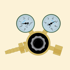 Pressure regulator for welding