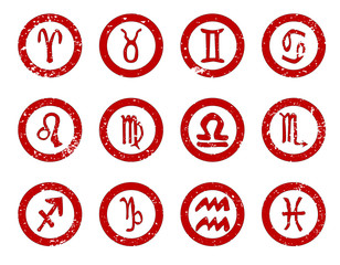 Sun Sign Rubber Stamps