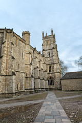 Fototapeta na wymiar Exterior of Winchester College chapel, UK.