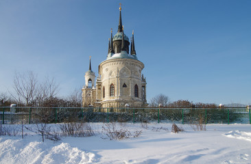 BYKOVO, MOSCOW REGION, RUSSIA - January, 2016: Church of Vladimi