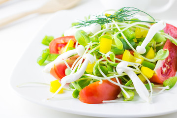 Fresh spring salad.