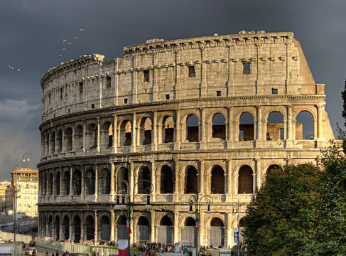 The Rome colosseum.