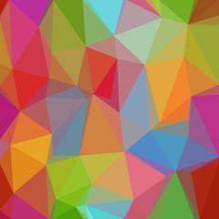 Abstract Background, Colorful Low Poly Design. Vector