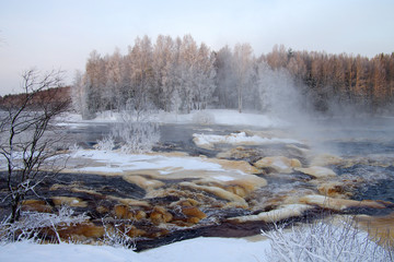 Rapids on the Shuya River in Karelia, Russia