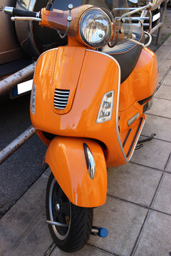 Orange Retro Scooter