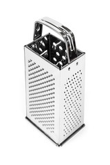 shiny stainless steel cheese grater - isolated